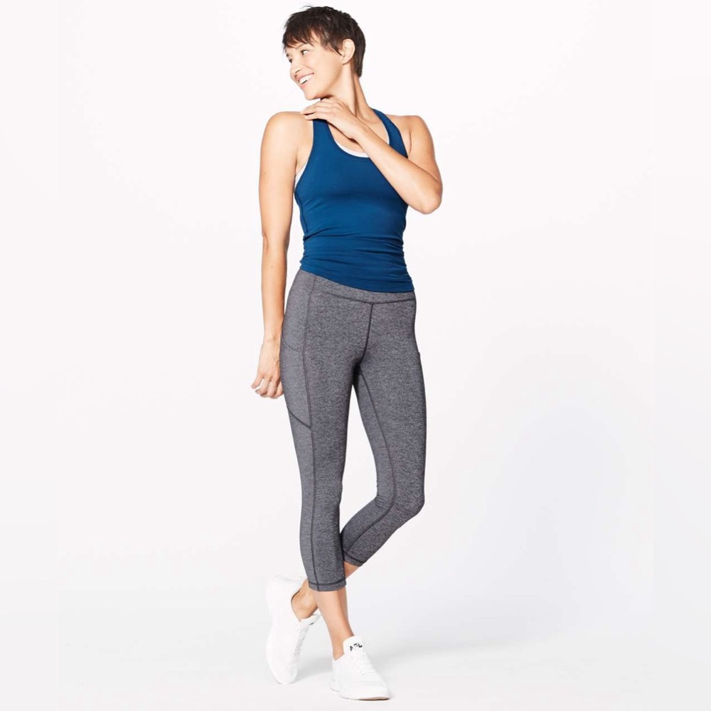 Lululemon Heathered Speed Up Crop Leggings